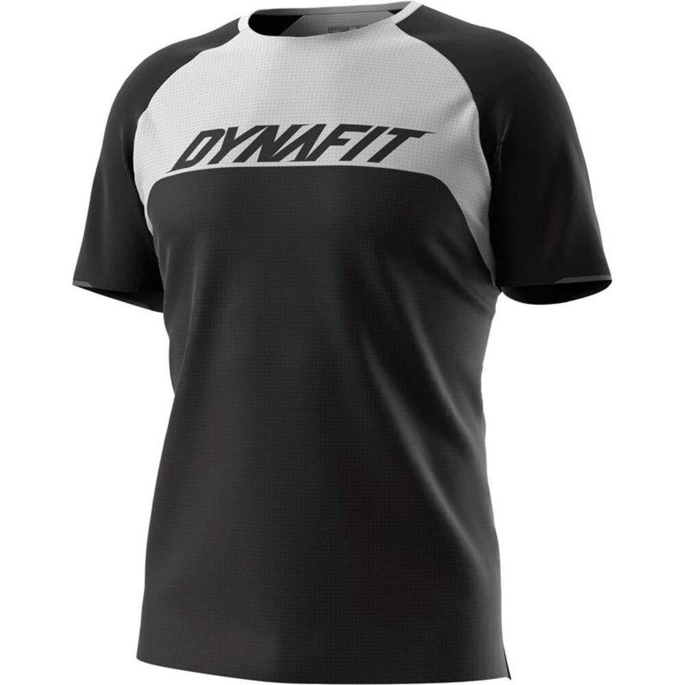 Dynafit Mens Ride Crew Neck  T-Shirt / Black/Nimbus Cloud